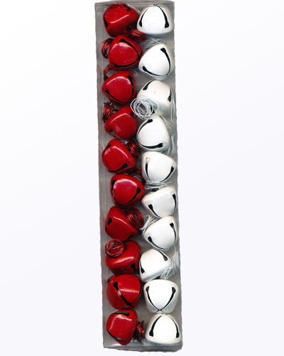 Kulkuset punainen/valkoinen 20mm/ 20kpl