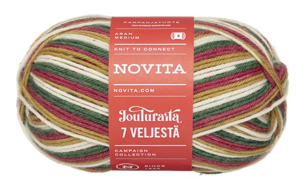 Novita 7 Veljestä Jouluraita 150 g